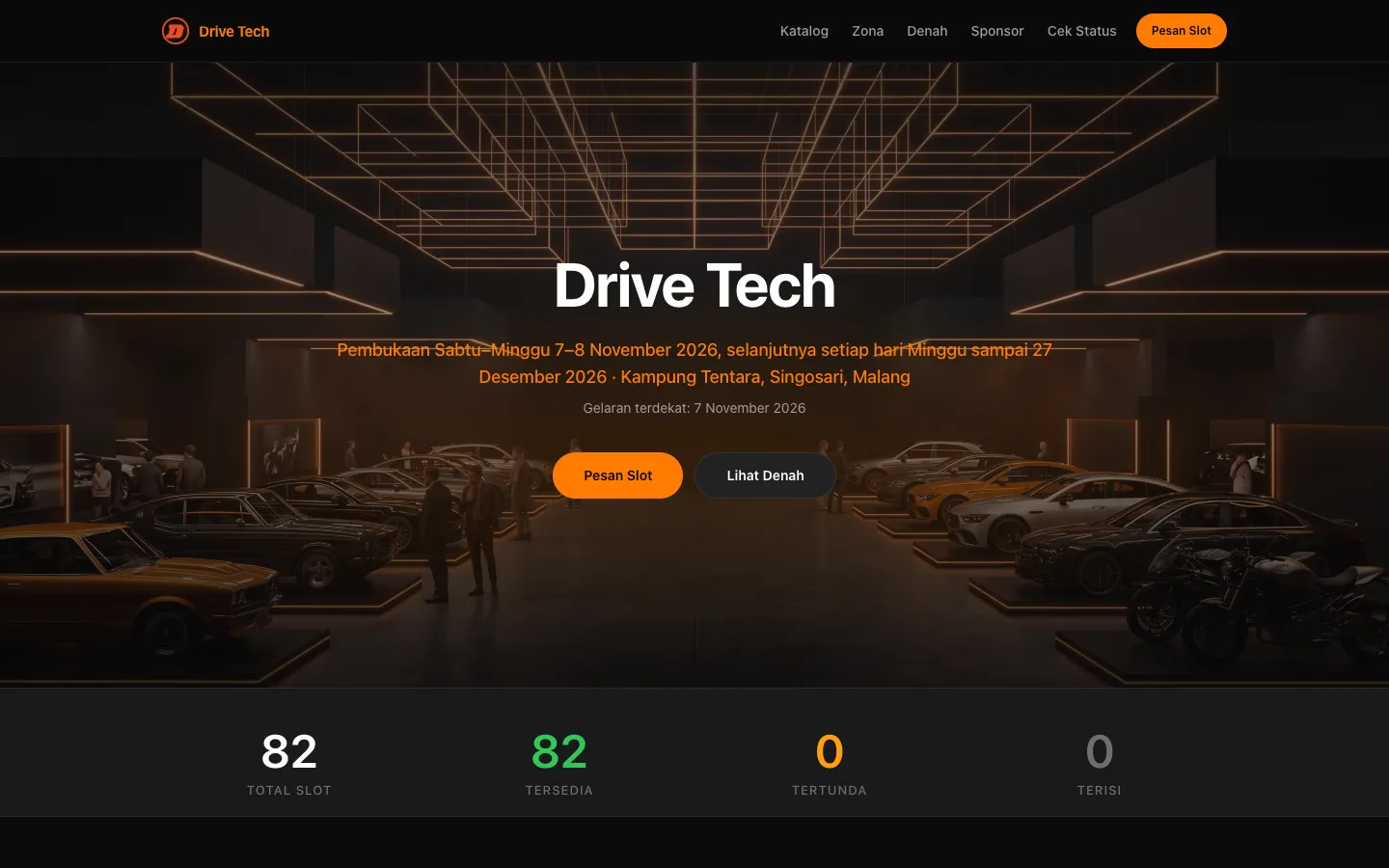 Drive Tech: Booth Booking with a Live Venue Map